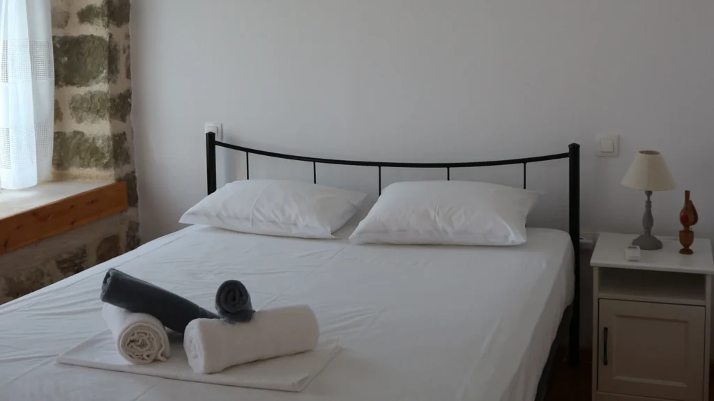 Το μεγάλο υπνοδωμάτιο του Tsagariko Rooms
